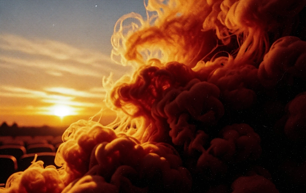 Cinematic theater atmosphere
